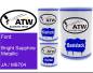 Preview: Ford, Bright Sapphire Metallic, JA / M6704: 500ml Lackdose + 500ml Klarlack + 250ml Härter - Set, von ATW Autoteile West.